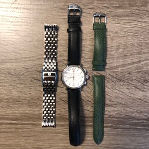 Hardly worn Michele diamond chronograph watch